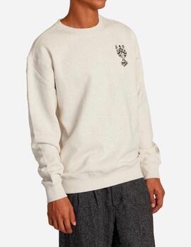 Sudadera RVCA Crew INVISIBLEMANCRE  - Oat Heather