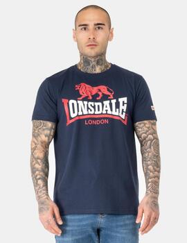 Camiseta LONSDALE LION TWO TONE - Navy/Red/White