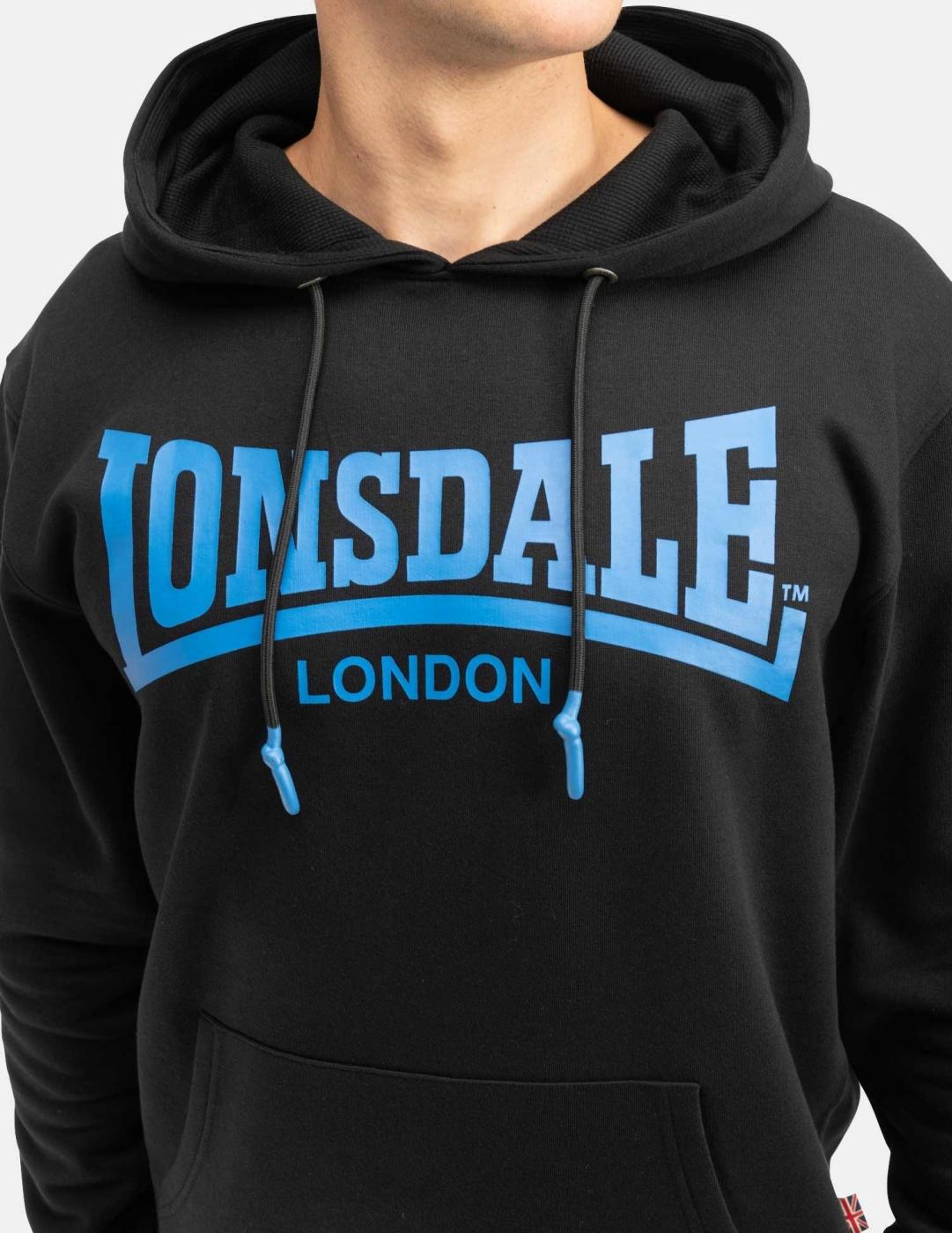 Sudadera Capucha LONSDALE CHATSWORTH - Black/Blue