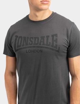 Camiseta LONSDALE LOGO KAI - Anthracite/Black