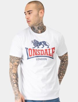 Camiseta LONSDALE LION TWO TONE - White/Navy/Red