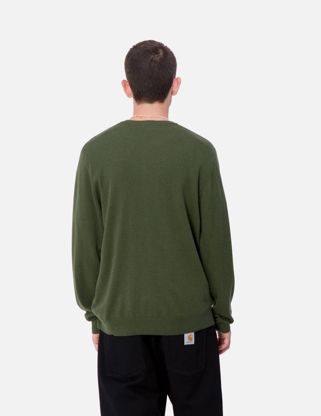 Jersey CARHARTT MADISON - Tarragon / Black