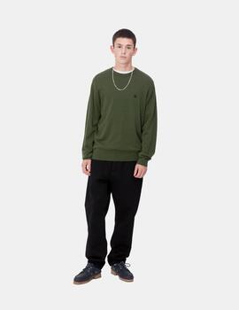 Jersey CARHARTT MADISON - Tarragon / Black