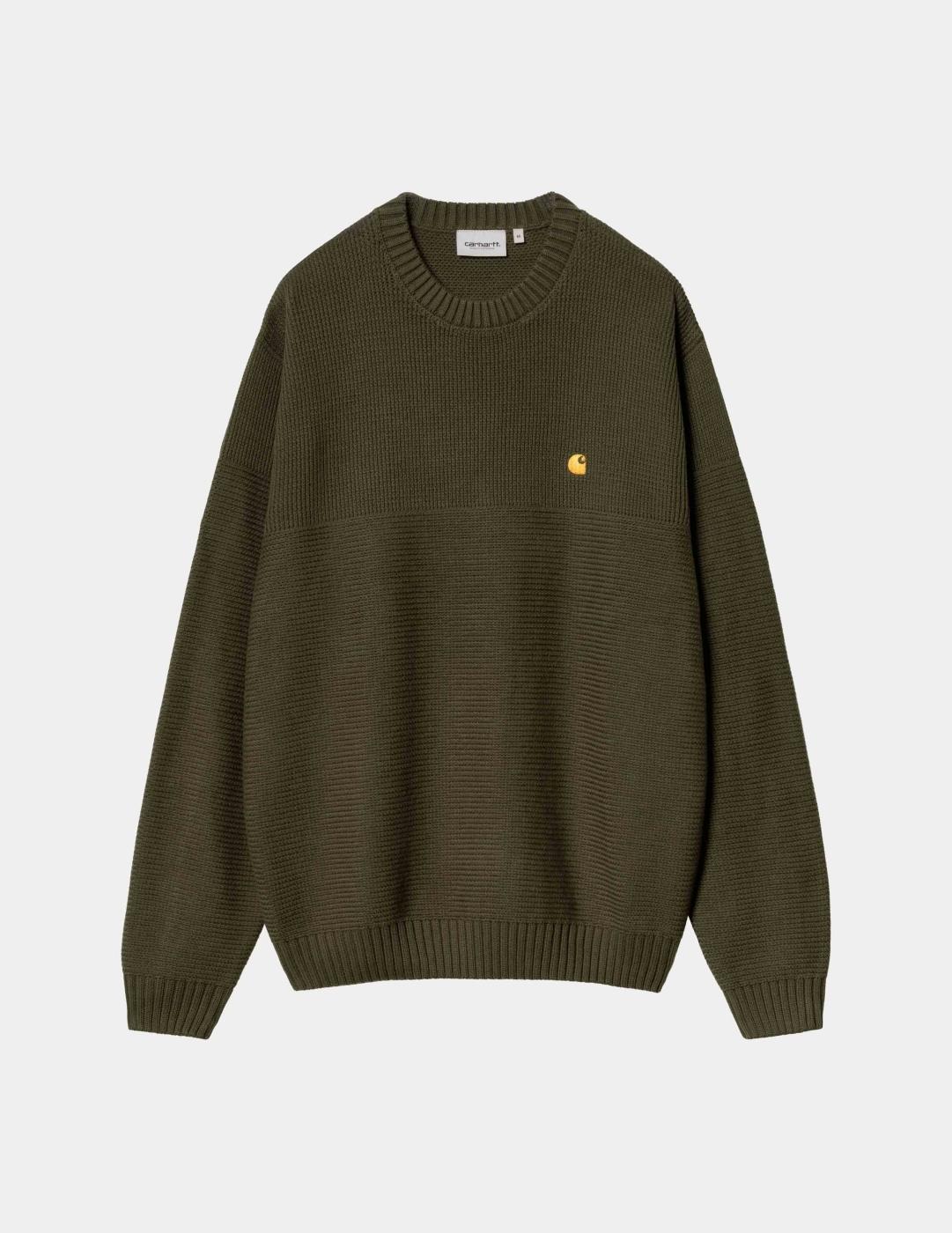 Jersey CARHARTT CHANE - Cypress / Gold