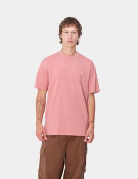 Camiseta CARHARTT MADISON - Dusty Rose / White