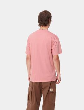 Camiseta CARHARTT MADISON - Dusty Rose / White