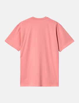 Camiseta CARHARTT MADISON - Dusty Rose / White