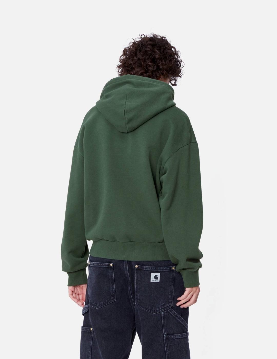 Sudadera CARHARTT W' HOODED CASEY - Sycamore Tree / Silver