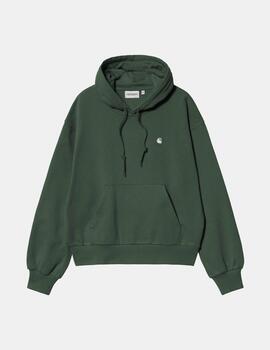 Sudadera CARHARTT W' HOODED CASEY - Sycamore Tree / Silver