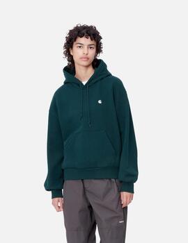 Sudadera CARHARTT W' HOODED CASEY - Duck Blue / Silver