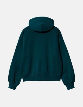 Sudadera CARHARTT W' HOODED CASEY - Duck Blue / Silver