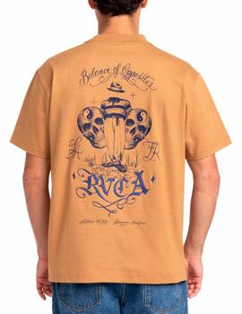 Camiseta RVCA INVISIBLE MAN - Camel