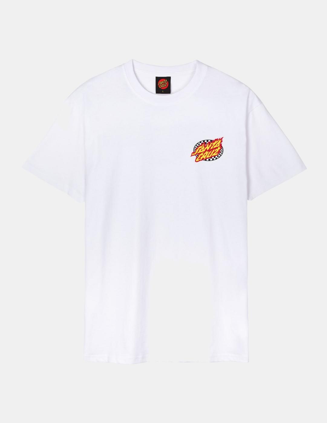 Camiseta SANTA CRUZ GOAL FLAME - White