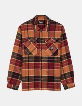 Camisa SANTA CRUZ LODGE - Burnt Orange Check