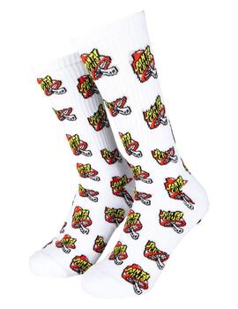 Calcetines SANTA CRUZ TOADSTOOL DOT - White