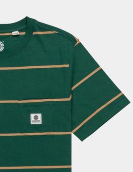 Camiseta ELEMENT BASIC POCKET LABEL- Trekking Green