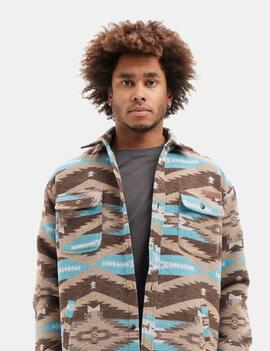 Camisa HYDROPONIC TOWER - Brown Turquoise Navajo