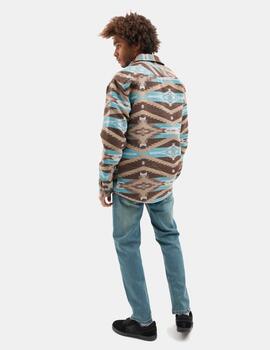 Camisa HYDROPONIC TOWER - Brown Turquoise Navajo