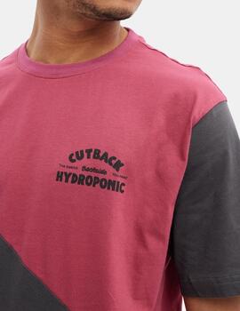 Camiseta HYDROPONIC CUTBACK - Anemone / Charcoal /  Black