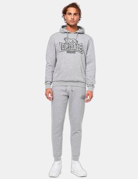 Sudadera LONSDALE Capucha FOCHABERS - Marl Grey/Black