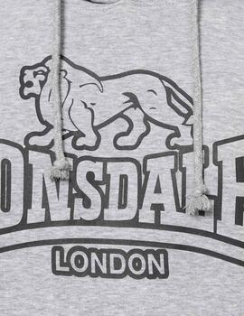 Sudadera LONSDALE Capucha FOCHABERS - Marl Grey/Black