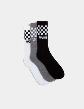 Calcetines VANS CLASSIC CHECK CREW - Black/White