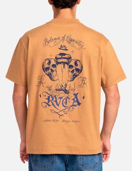 Camiseta RVCA INVISIBLE MAN - Camel