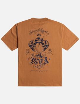 Camiseta RVCA INVISIBLE MAN - Camel