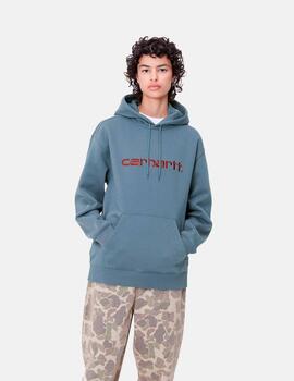 Sudadera W' HOODED CARHARTT - Positano / Malbec