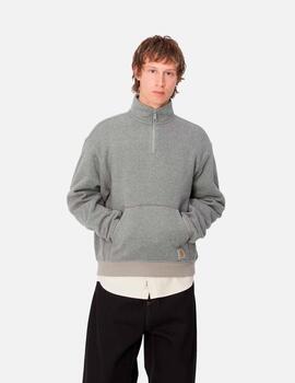 Sudadera CARHARTT LUTHER HALF ZIP - Tarragon Heather