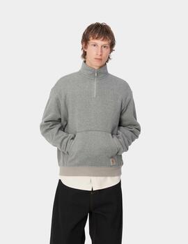 Sudadera CARHARTT LUTHER HALF ZIP - Misty Grey Heather