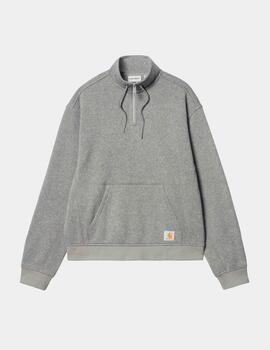 Sudadera CARHARTT LUTHER HALF ZIP - Misty Grey Heather