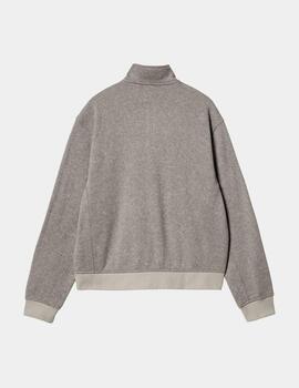 Sudadera CARHARTT LUTHER HALF ZIP - Misty Grey Heather