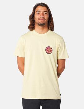 Camiseta RIP CURL PASSAGE - Vintage Yellow