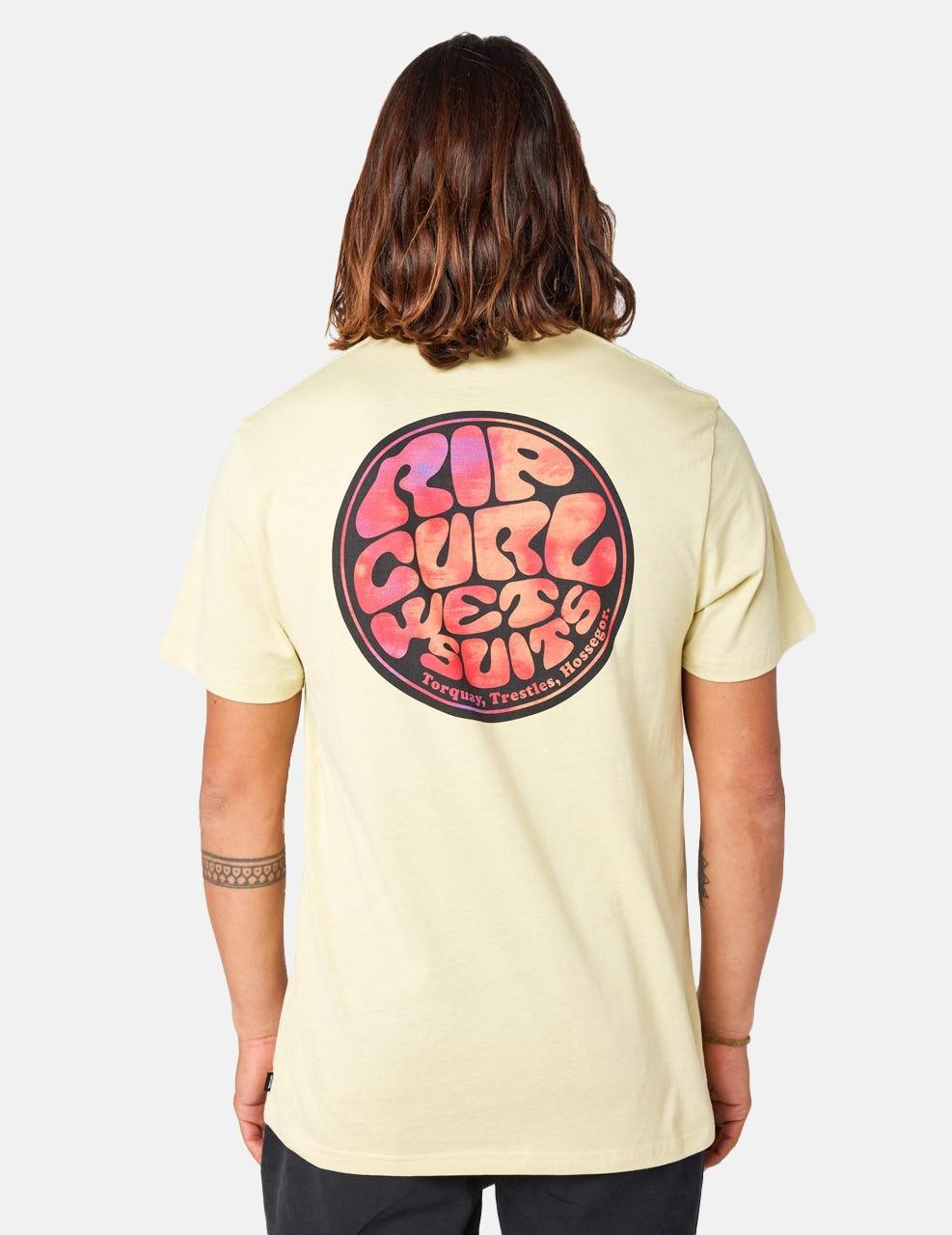 Camiseta RIP CURL PASSAGE - Vintage Yellow