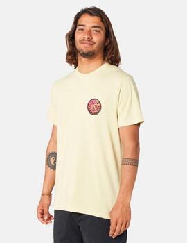 Camiseta RIP CURL PASSAGE - Vintage Yellow