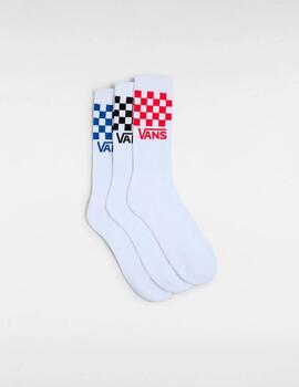 Calcetines VANS CLASSIC CHECK CREW - White