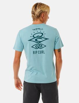 Camiseta RIP CURL SEARCH ICON - Dusty Blue