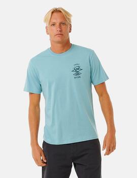 Camiseta RIP CURL SEARCH ICON - Dusty Blue