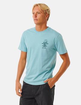 Camiseta RIP CURL SEARCH ICON - Dusty Blue