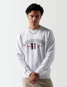 Sudadera 11 DEGREES Crew STREETWEAR - White