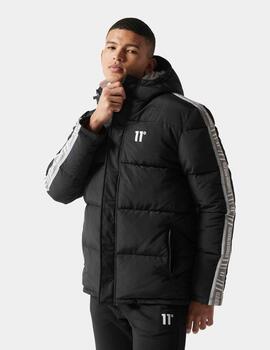 Cazadora 11 DEGREES RETRO TAPED PUFFER - Black