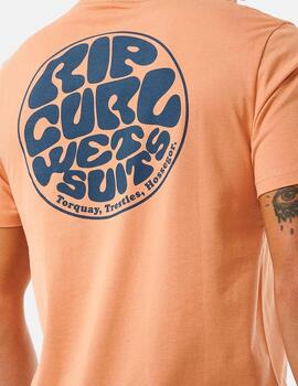 Camiseta RIP CURL WETSUIT ICON - Clay