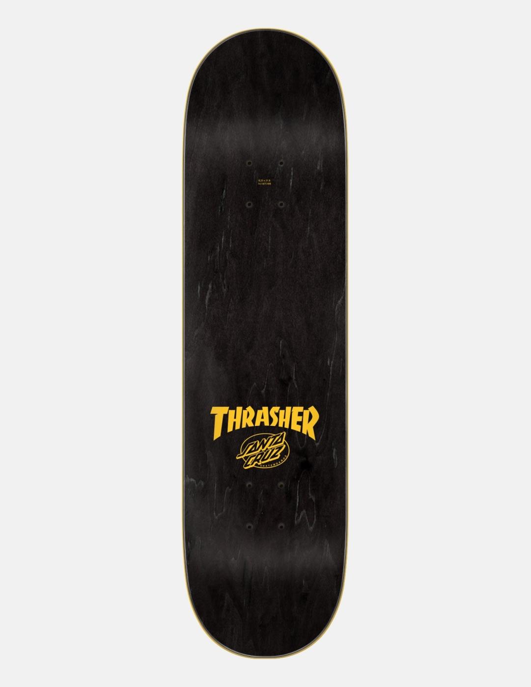 Tabla Skate SANTA CRUZ x THRASHER SCREAMING FLAME LOGO 8.25