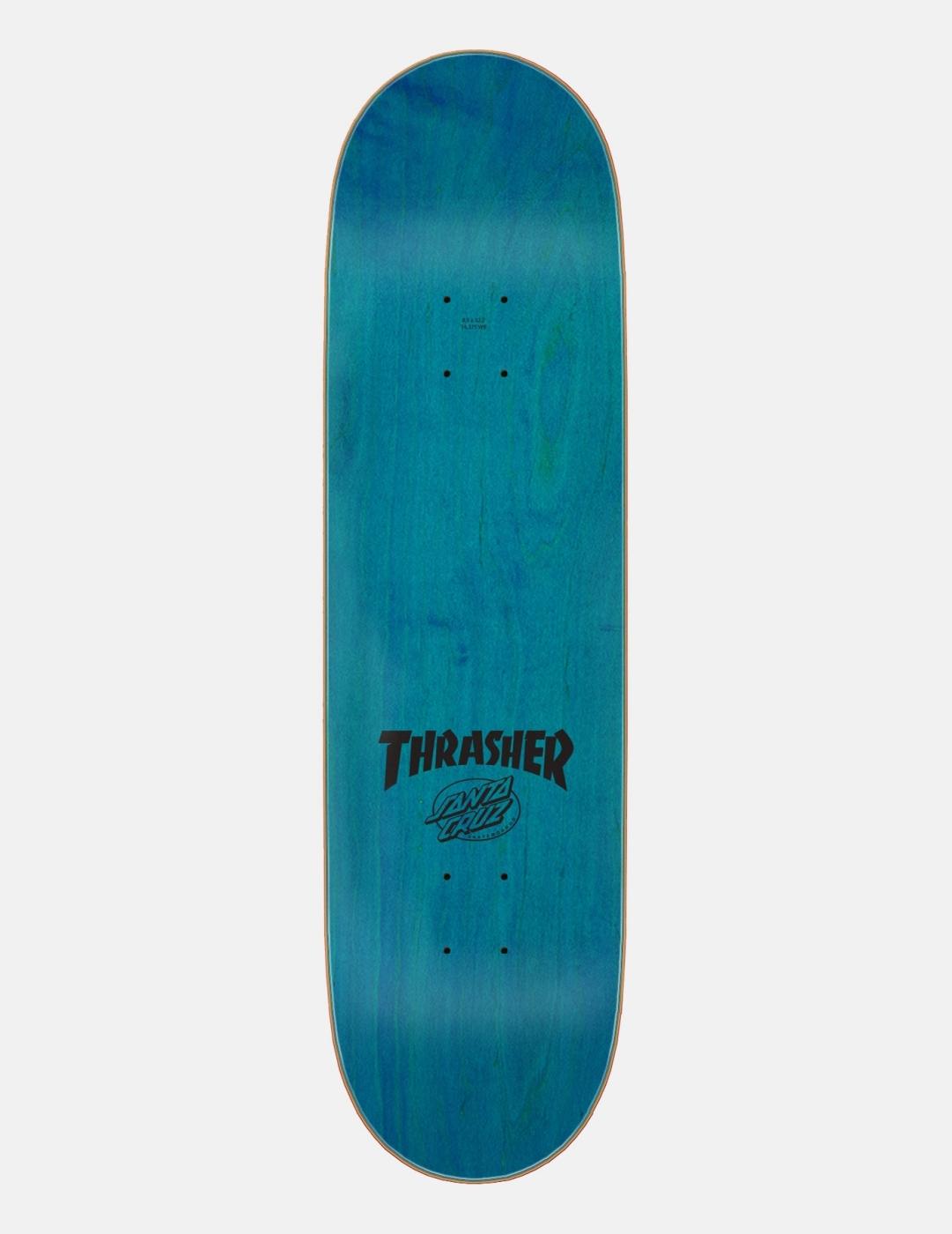 Tabla Skate SANTA CRUZ x THRASHER SCREAMING FLAME LOGO 8.5