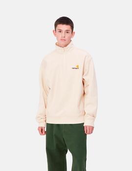 Sudadera CARHARTT ZIP AMERICAN SCRIPT SWEAT - Moonbeam