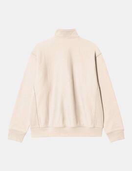 Sudadera CARHARTT ZIP AMERICAN SCRIPT SWEAT - Moonbeam