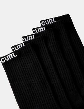 Calcetines RIP CURL BRAND CREW - Black