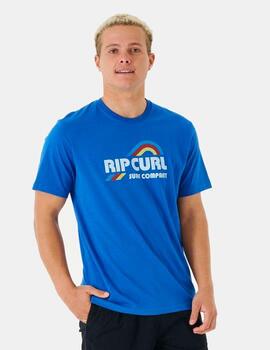 Camiseta SURF REVIVAL WAVING - Retro Blue