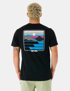 Camiseta SURF REVIVAL SUNSET - Black